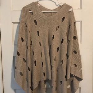 Never worn Kerisma sweater/shawl with hole details